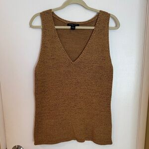August Silk Tan Knit Tank Top